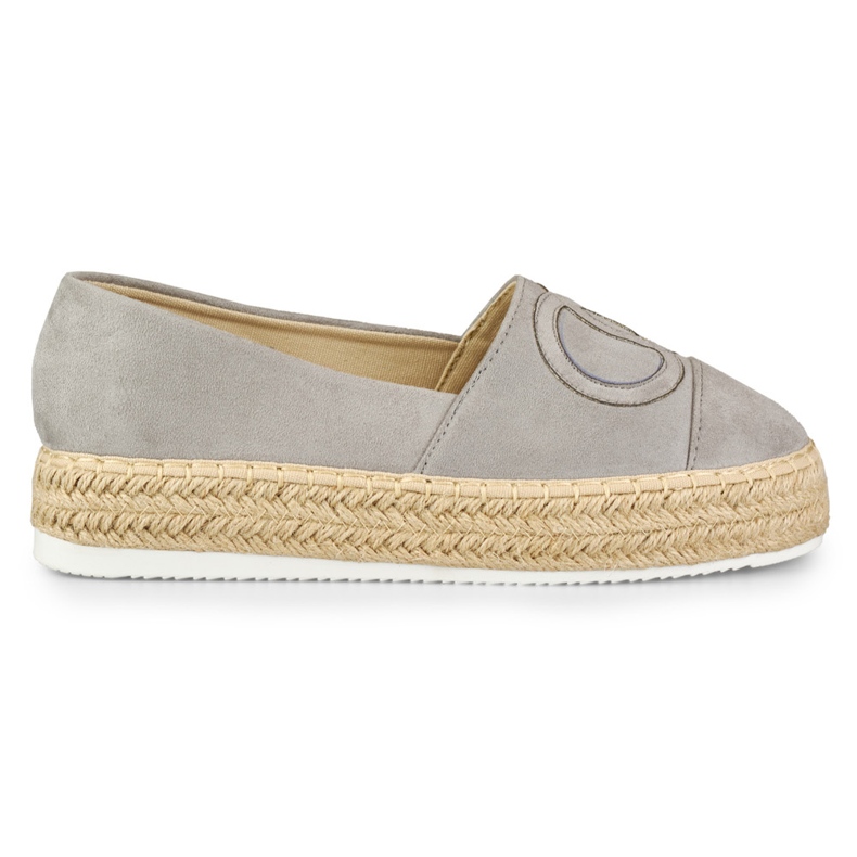Espadrilles grises à plateforme Espadrilles grises à plateforme