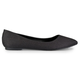 Ballerines classiques brillantes noires le noir
