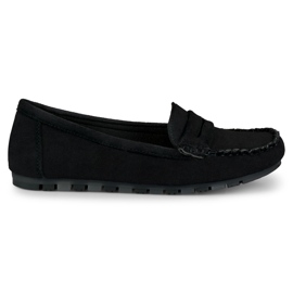 Mocassins noirs pour femmes confortables le noir