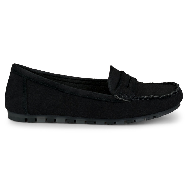 Mocassins noirs pour femmes confortables le noir