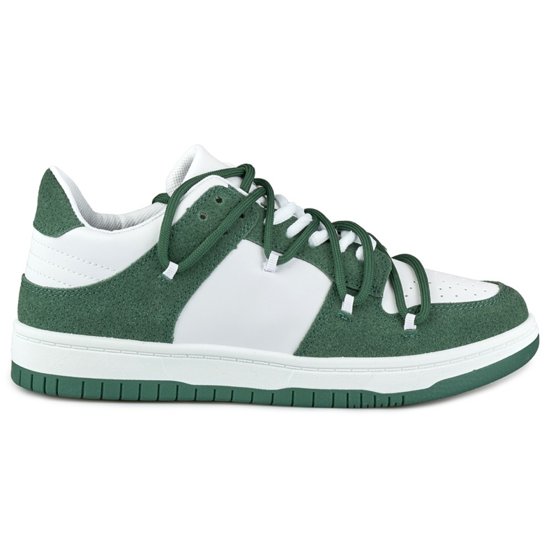 Chaussures de sport femme à lacets verts Chaussures de sport femme à lacets verts