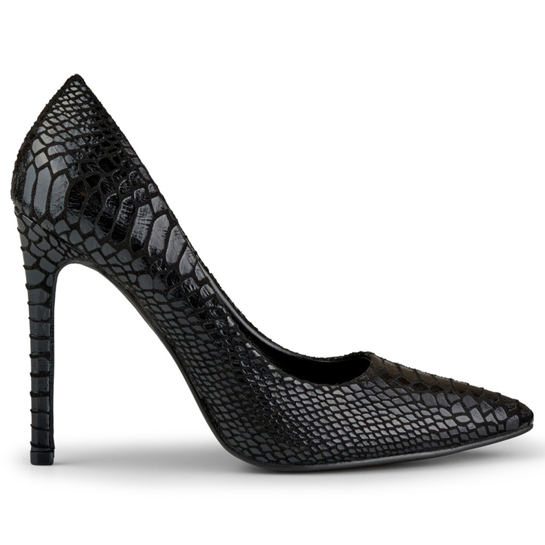 Escarpins noirs à motif délicat le noir