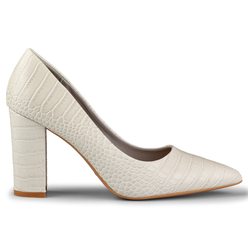 Escarpins lumineux sur un poteau en éco-cuir gris Escarpins lumineux sur un poteau en éco-cuir gris