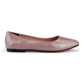 Ballerines femme laquées violettes