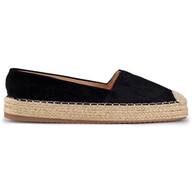 Espadrilles noires à plateforme pour femme le noir Espadrilles noires à plateforme pour femme le noir