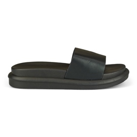 Pantoufles confortables pour femmes noires classiques le noir