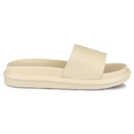 Pantoufles confortables pour femmes beiges classiques