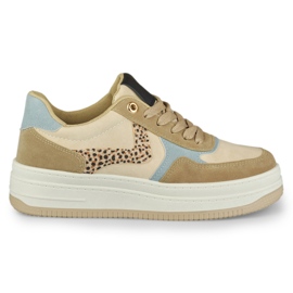 Baskets femme Lara beiges