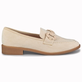 Chaussures femme en daim beige Chaussures femme en daim beige