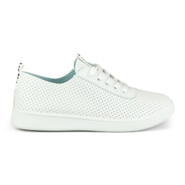 Baskets femme Bellis blanches ajourées