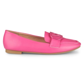 Chaussures fuchsia pour femmes en éco-cuir rose Chaussures fuchsia pour femmes en éco-cuir rose
