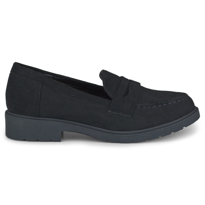 Chaussures femme en daim classique noir le noir