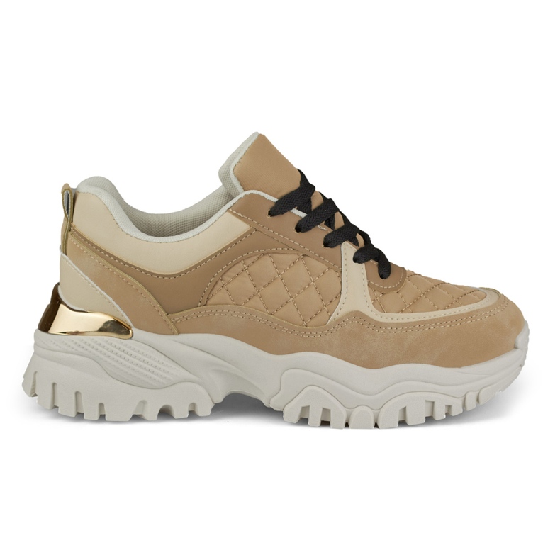 Baskets beiges femme Bellis