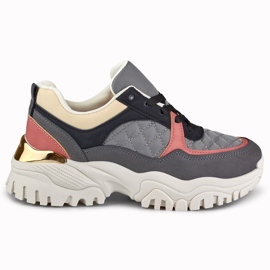 Baskets grises femme Bellis