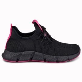 Chaussures de sport souples et confortables le noir