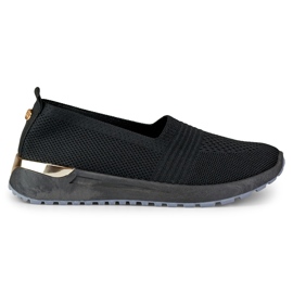 Chaussures décontractées pour femmes confortables et flexibles le noir