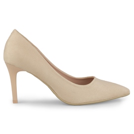 Talons hauts classiques en daim beige