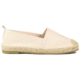 Espadrilles classiques beiges pour femmes