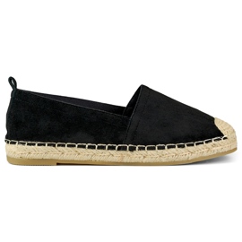 Espadrilles noires classiques pour femmes le noir