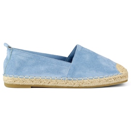 Espadrilles bleues classiques pour femme