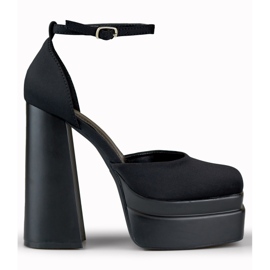 Sandales noires à talons hauts de Libby le noir