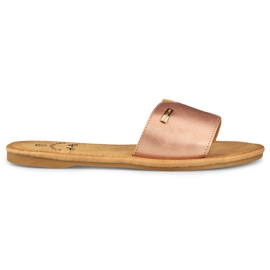 Chaussons plats femme Denly classiques d'or