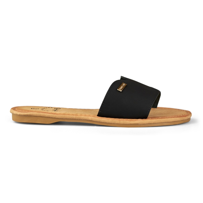 Chaussons plats femme Denly classiques le noir