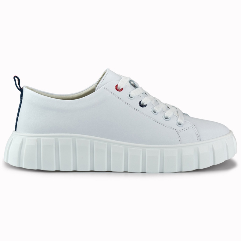 Chaussures de sport blanches en cuir pour femme Chaussures de sport blanches en cuir pour femme