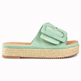 Espadrilles femme en daim turquoise bleu