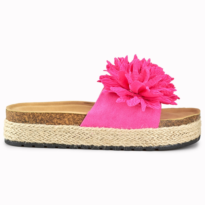 Espadrilles fushia femme rose