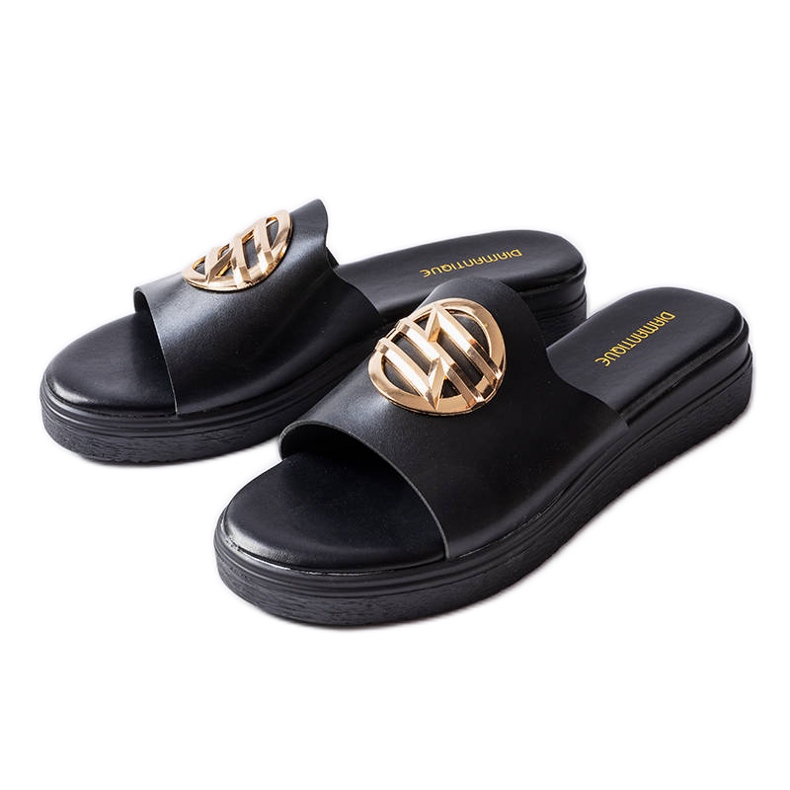 Sandales à plateforme noires de Michelle le noir