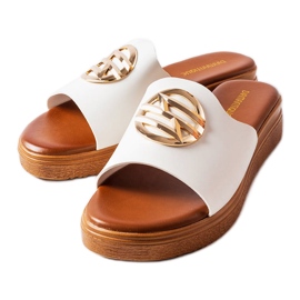 Sandales à plateforme blanches Michelle Sandales à plateforme blanches Michelle