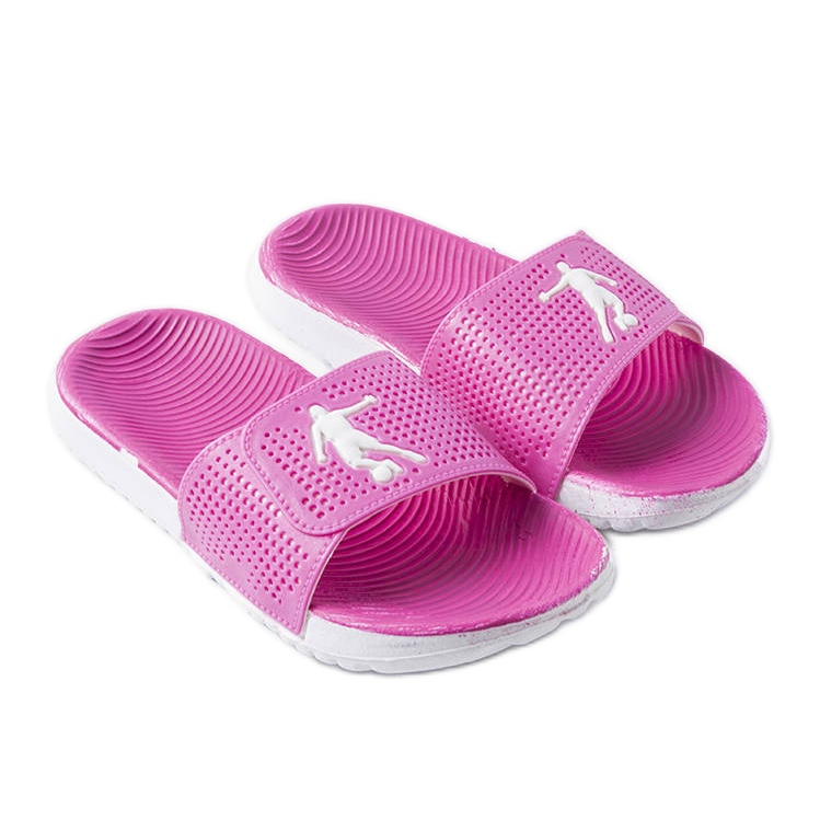 Chaussons en caoutchouc blanc et rose d'Athènes