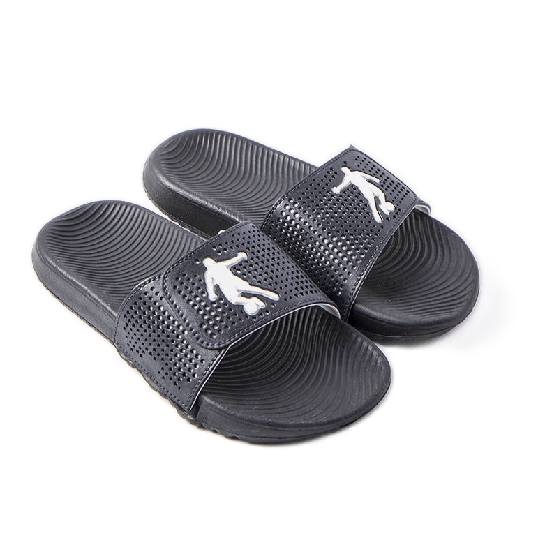 Chaussons en caoutchouc noir pour enfants d'Athènes le noir