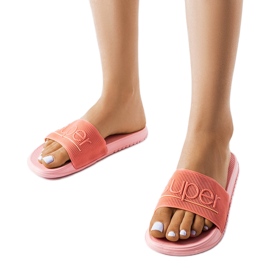 Chaussons en caoutchouc rose Azelio