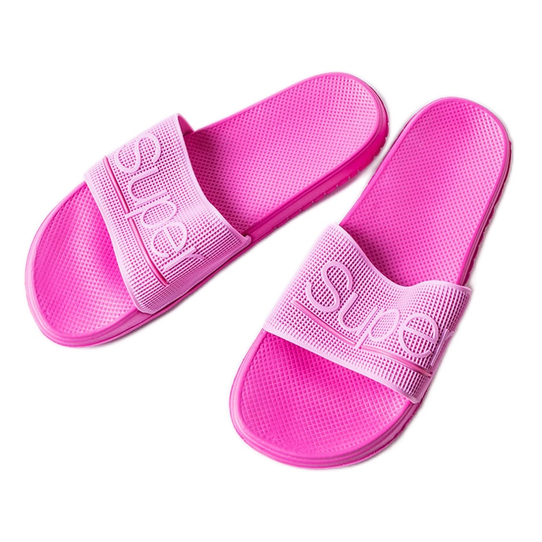 Chaussons en caoutchouc rose Azelio