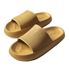 Claquettes en caoutchouc marron Porto brun