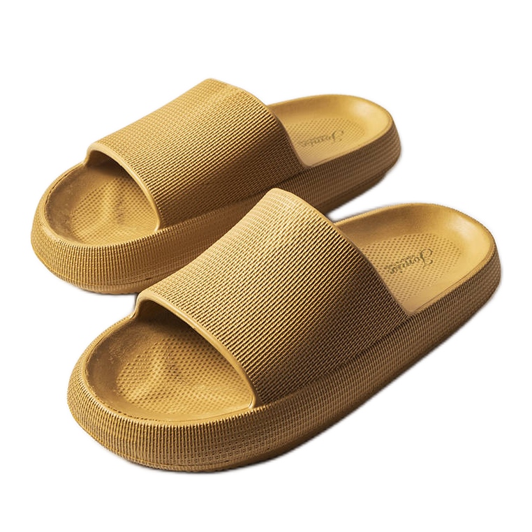 Claquettes en caoutchouc marron Porto brun