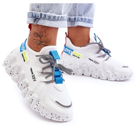 PS1 Baskets à enfiler à la mode White Evolution blanche