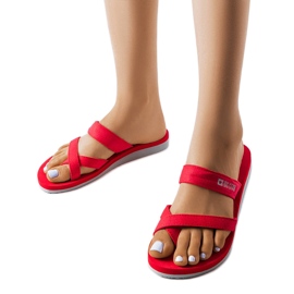 Tongs rouges Big Star FF274A337