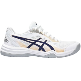 Asics Upcourt 5 W 1072A088 104 chaussures de volley-ball blanc blanc