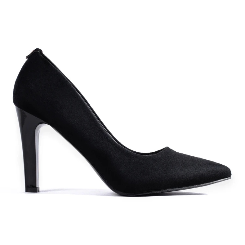 Escarpins à talons hauts en daim noir Shelovet le noir