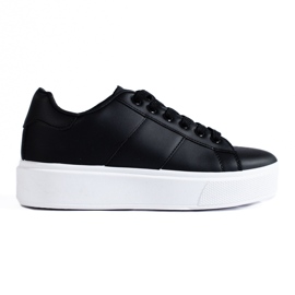 Baskets noires à plateforme Shelovet