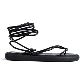 Sandales à lacets femme Shelovet noires