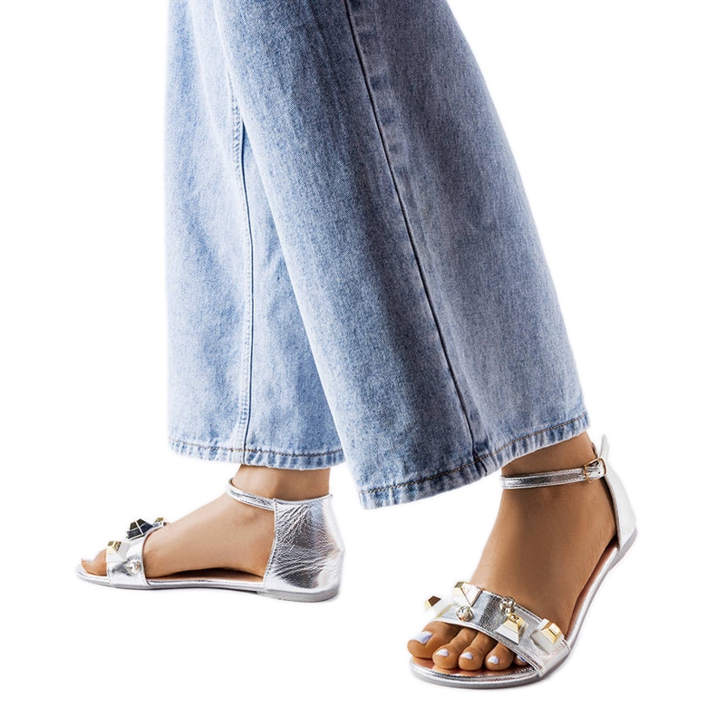 Sandales Riverdale décoratives argentées Sandales Riverdale décoratives argentées