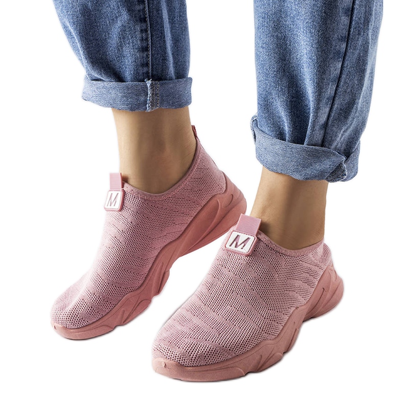 Baskets en textile rose Aaron