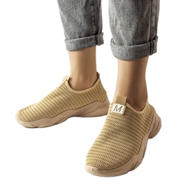 Baskets à enfiler beige foncé Azalee