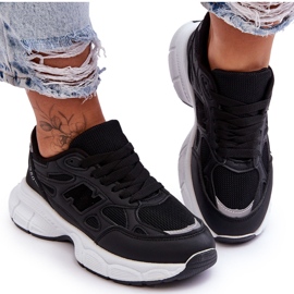 FG2 Chaussures de sport à la mode pour femmes avec filet Venise noire