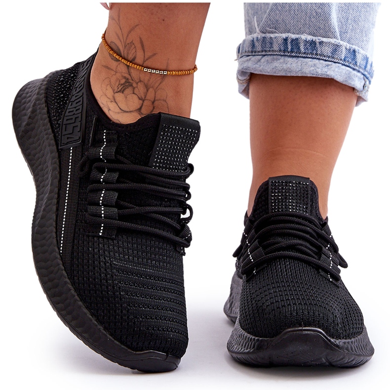 PM1 Chaussures de sport à enfiler pour femmes noires Hold Me! le noir