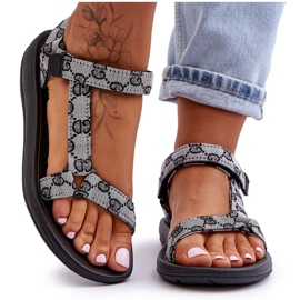 Sandales de sport à motifs noirs et blancs Ultimate pour femmes le noir